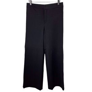 Vince Ponte Knit Wide Leg Pants Black Size 4 Rayon Blend V050-20385